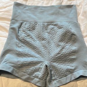 Light blue biker shorts